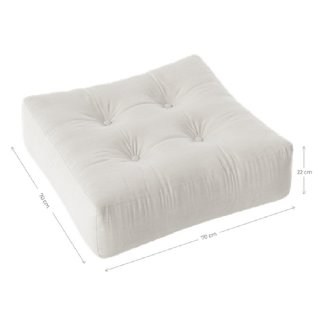 Pouf futon standard MORE POUF coloris beige